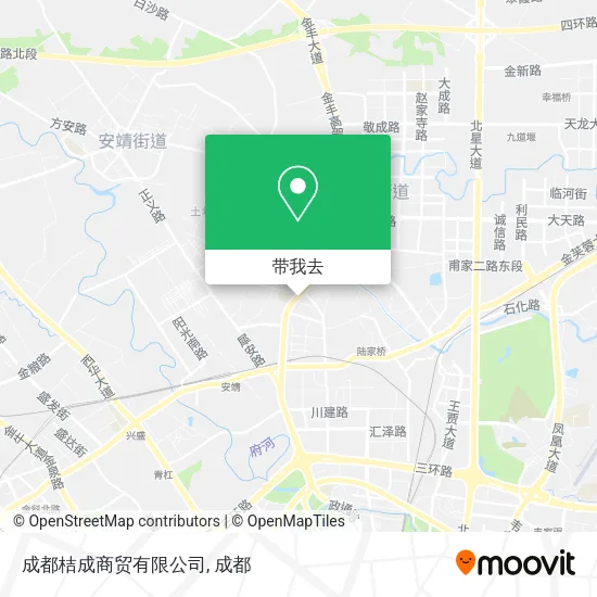 成都桔成商贸有限公司地图