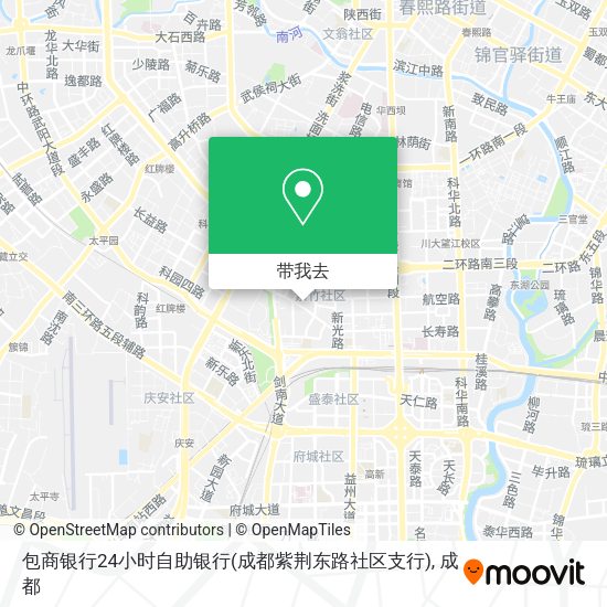 包商银行24小时自助银行(成都紫荆东路社区支行)地图