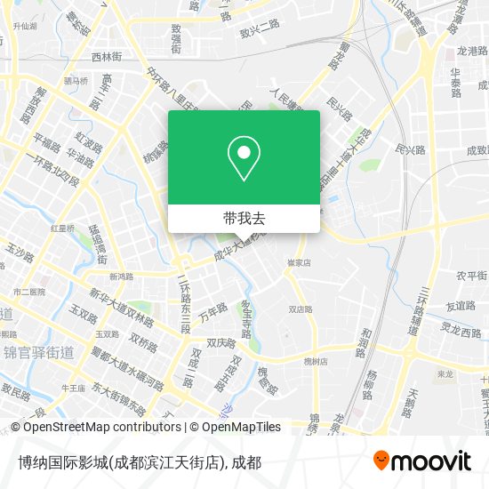 博纳国际影城(成都滨江天街店)地图