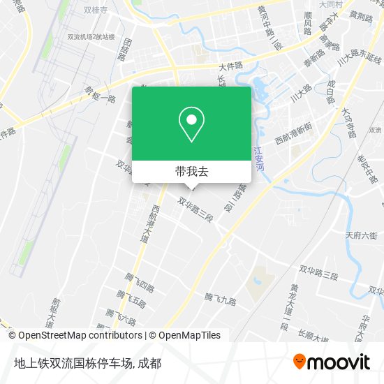 地上铁双流国栋停车场地图