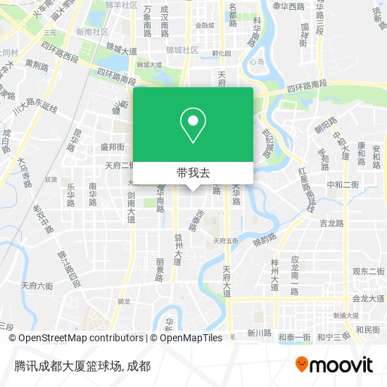 腾讯成都大厦篮球场地图