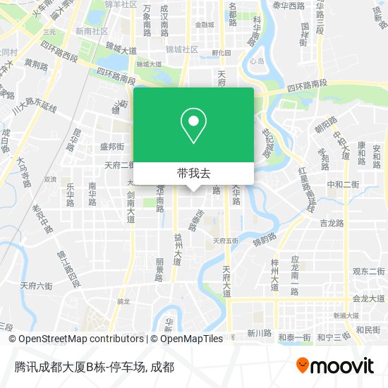 腾讯成都大厦B栋-停车场地图
