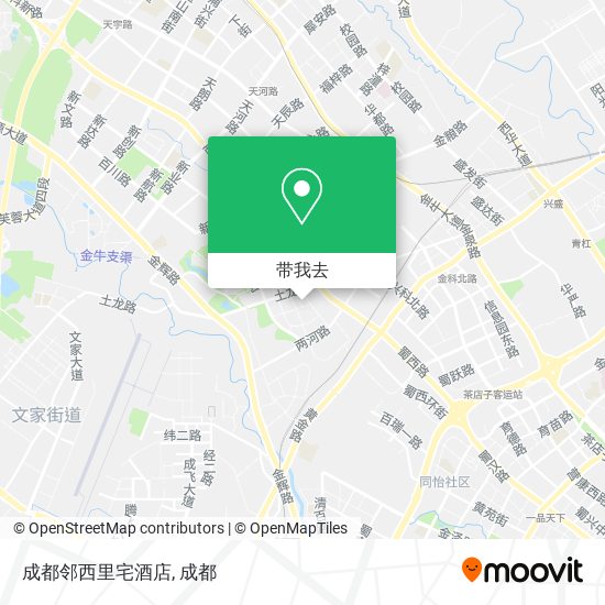 成都邻西里宅酒店地图