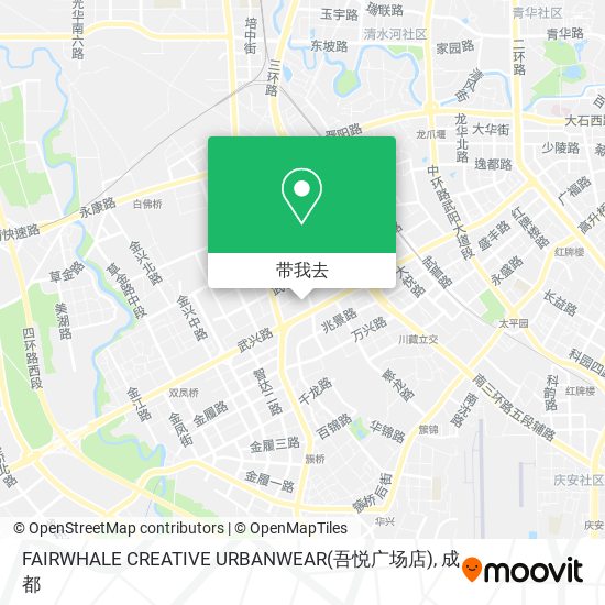 FAIRWHALE CREATIVE URBANWEAR(吾悦广场店)地图