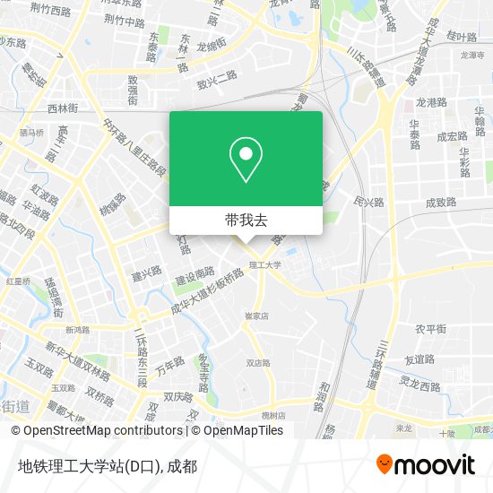 地铁理工大学站(D口)地图