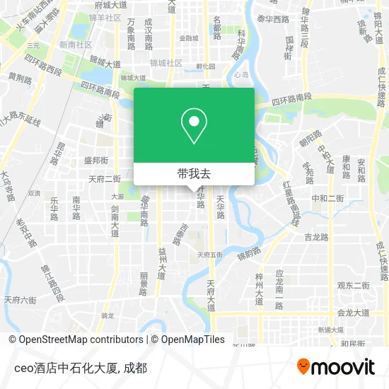 ceo酒店中石化大厦地图