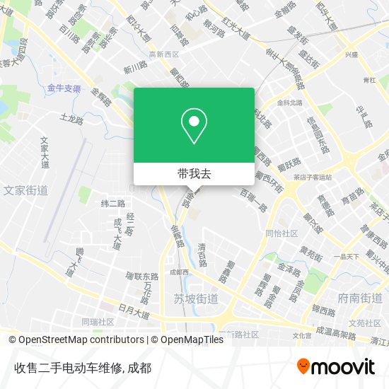 收售二手电动车维修地图