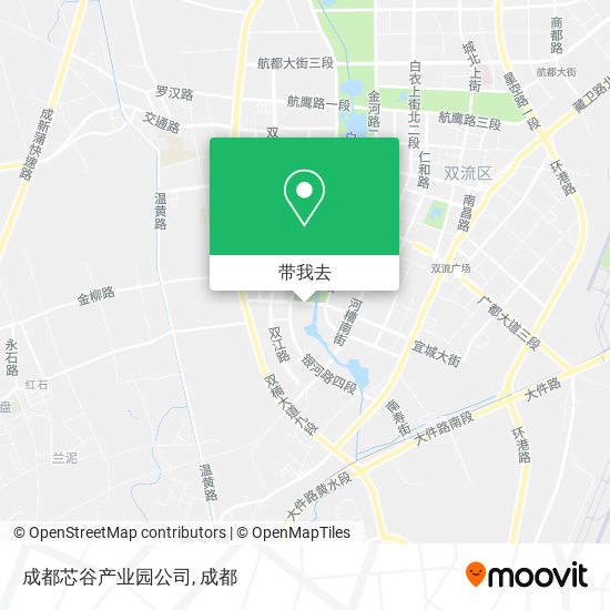 成都芯谷产业园公司地图