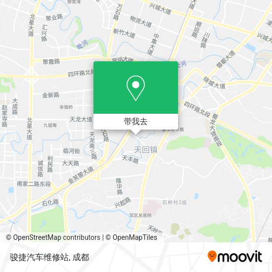骏捷汽车维修站地图