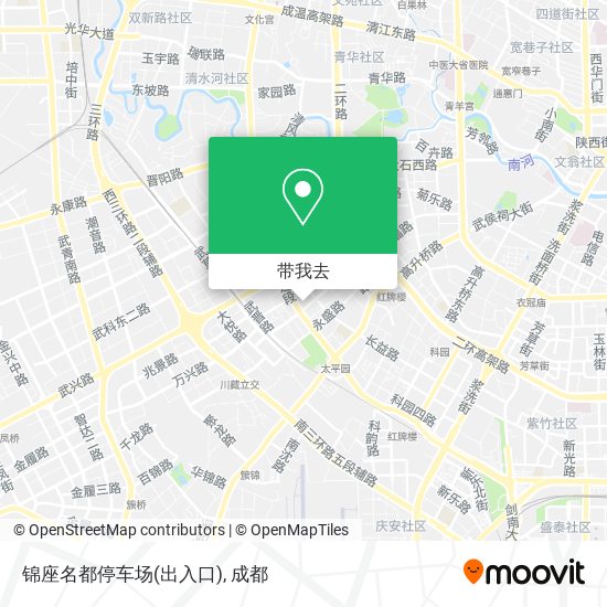 锦座名都停车场(出入口)地图