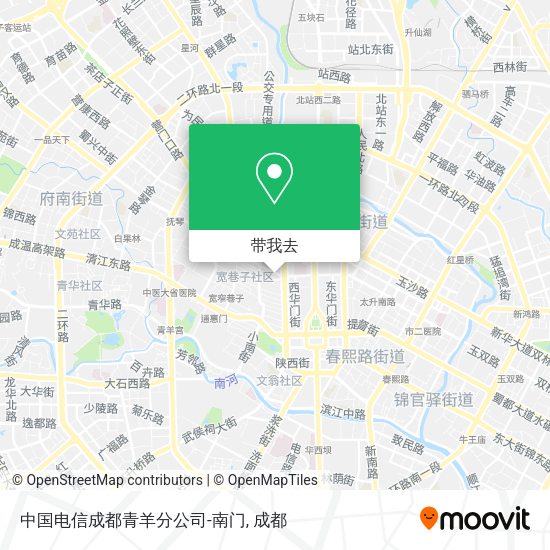 中国电信成都青羊分公司-南门地图