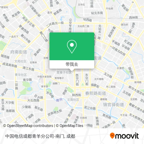 中国电信成都青羊分公司-南门地图