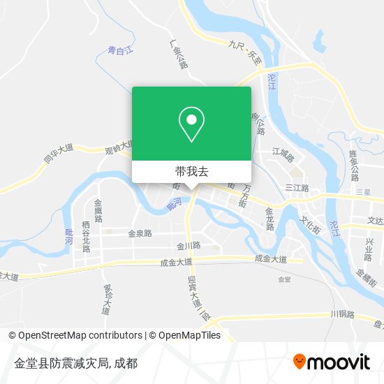 金堂县防震减灾局地图