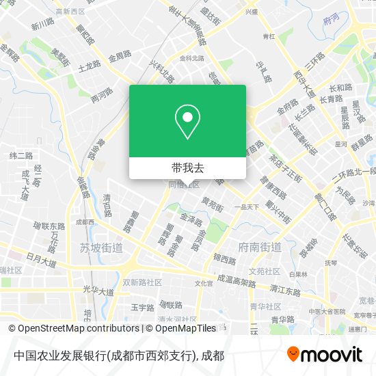中国农业发展银行(成都市西郊支行)地图