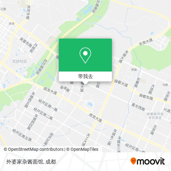 外婆家杂酱面馆地图