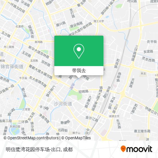 明信鹭湾花园停车场-出口地图