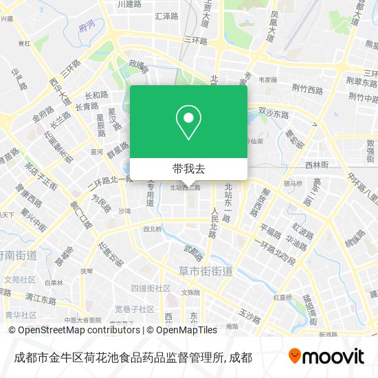 成都市金牛区荷花池食品药品监督管理所地图