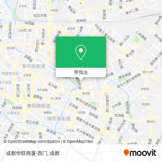 成都华联商厦-西门地图