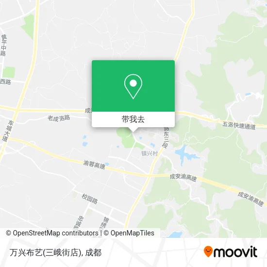 万兴布艺(三峨街店)地图