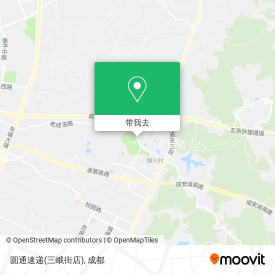 圆通速递(三峨街店)地图