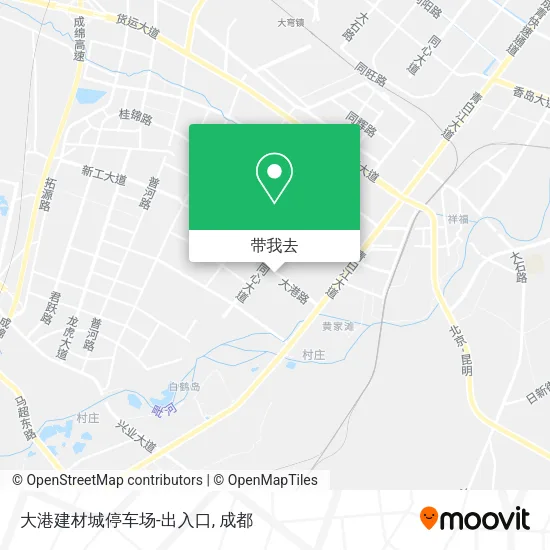 大港建材城停车场-出入口地图