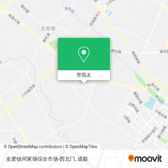 友爱镇何家场综合市场-西北门地图