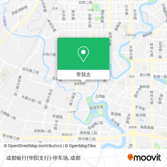 成都银行(华阳支行)-停车场地图