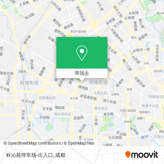 科沁苑停车场-出入口地图