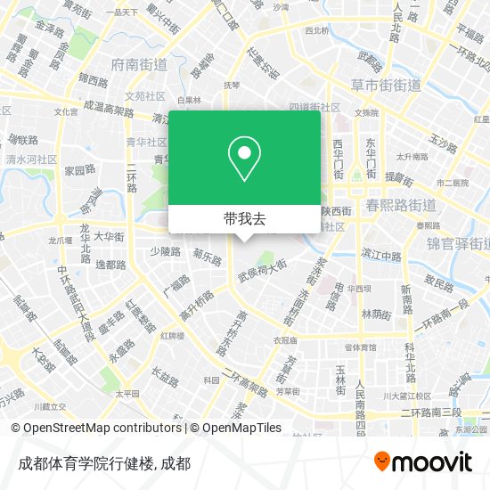 成都体育学院行健楼地图