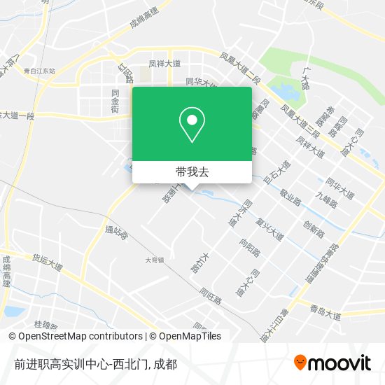 前进职高实训中心-西北门地图