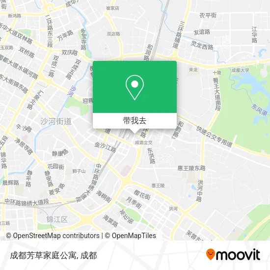成都芳草家庭公寓地图