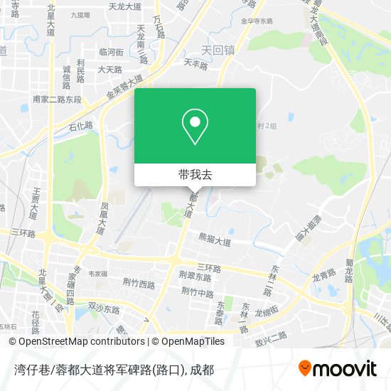 湾仔巷/蓉都大道将军碑路(路口)地图