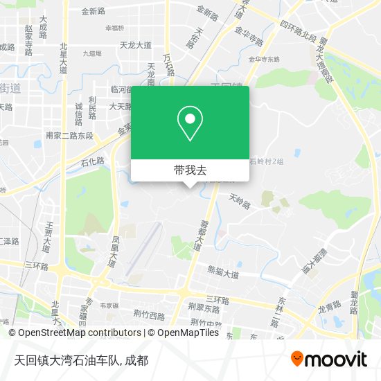 天回镇大湾石油车队地图