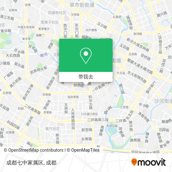 成都七中家属区地图