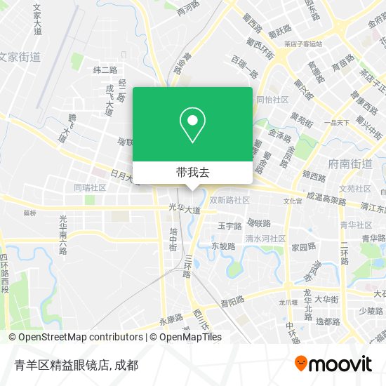 青羊区精益眼镜店地图