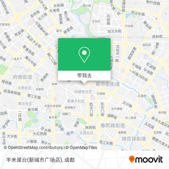 半米屋台(新城市广场店)地图