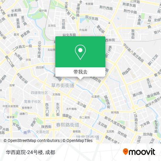 华西庭院-24号楼地图