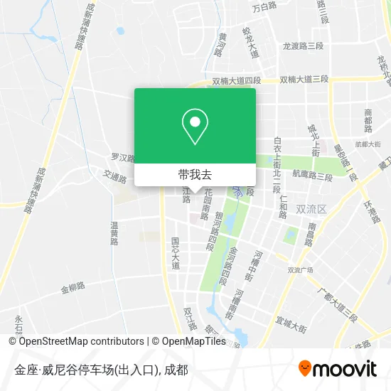 金座·威尼谷停车场(出入口)地图