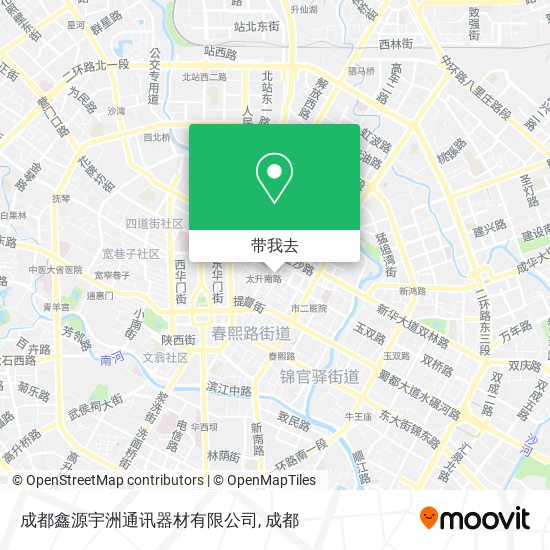 成都鑫源宇洲通讯器材有限公司地图