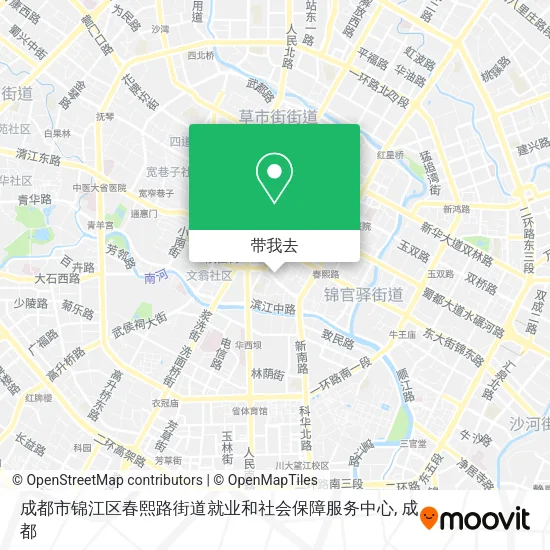 成都市锦江区春熙路街道就业和社会保障服务中心地图
