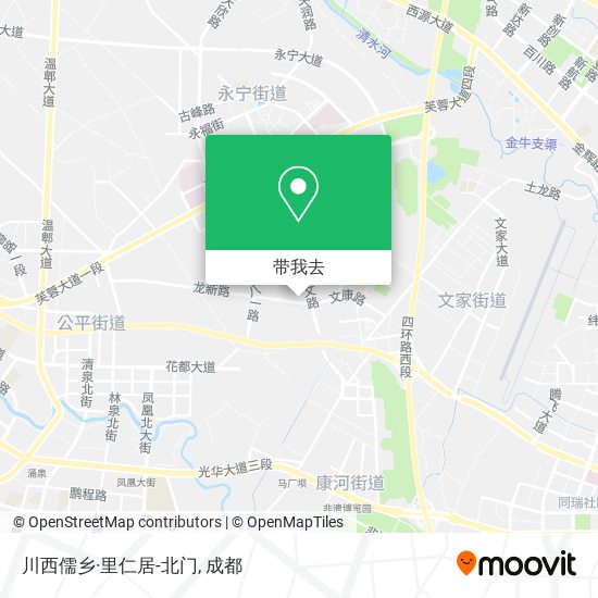 川西儒乡·里仁居-北门地图