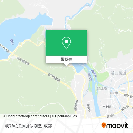 成都岷江源度假别墅地图