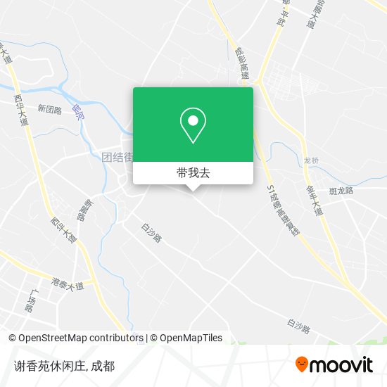 谢香苑休闲庄地图