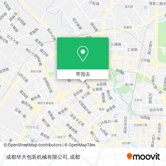 成都华大包装机械有限公司地图
