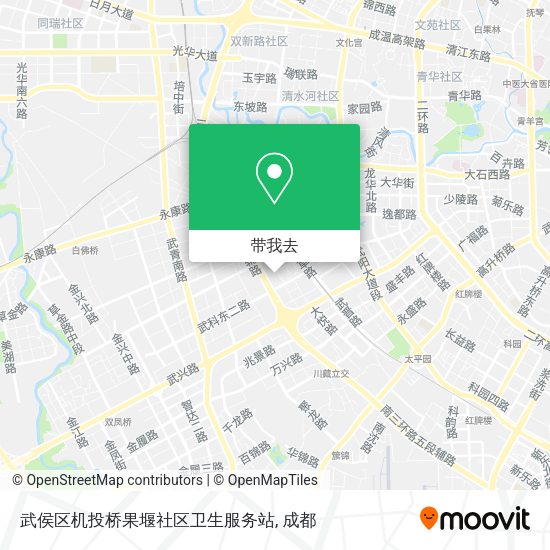 武侯区机投桥果堰社区卫生服务站地图