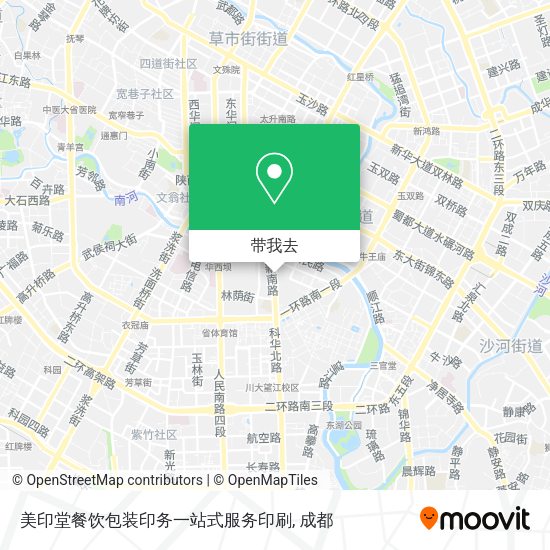 美印堂餐饮包装印务一站式服务印刷地图