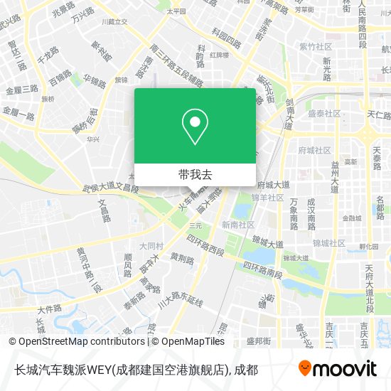 长城汽车魏派WEY(成都建国空港旗舰店)地图