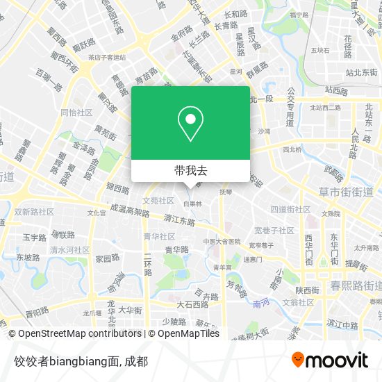 饺饺者biangbiang面地图
