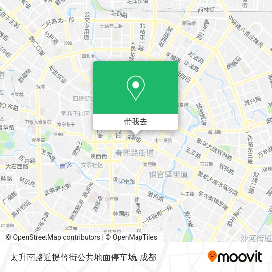 太升南路近提督街公共地面停车场地图