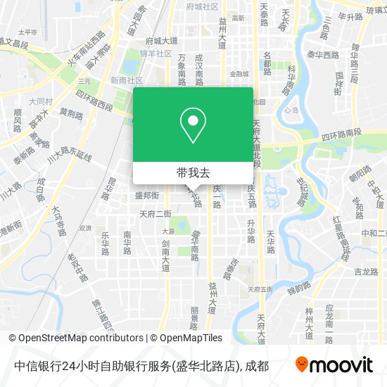 中信银行24小时自助银行服务(盛华北路店)地图